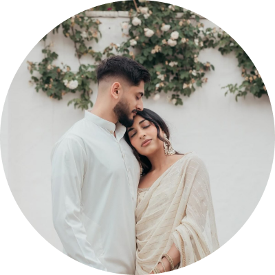 Couple in traditional attire